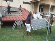 Solar panel installation